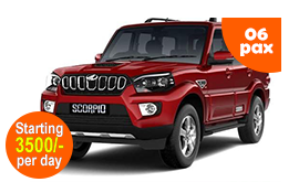 Scorpio car rental in siliguri, Scorpio car fair from siliguri to Darjeeling, Sikkim, Kalimpong