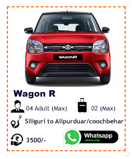 Wagon R car rental from Siliguri to Alipurduar coochbehar, Siliguri to Alipurduar coochbehar cab rental