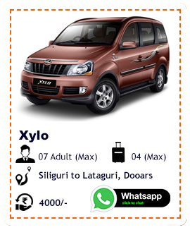 Xylo car rental from Siliguri to Lataguri Dooars, Siliguri to Lataguri Dooars cab rental